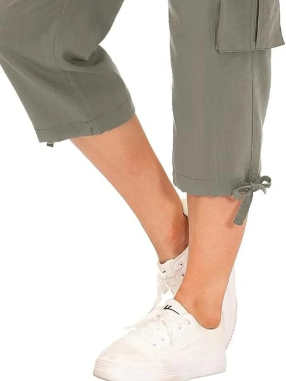 Women's Cargo Hiking Capri Pants Lightweight Quick Dry Running Athletic Casual - Picture 6 of 14